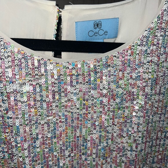 Multicolor, sequin shirt - Picture 3 of 6